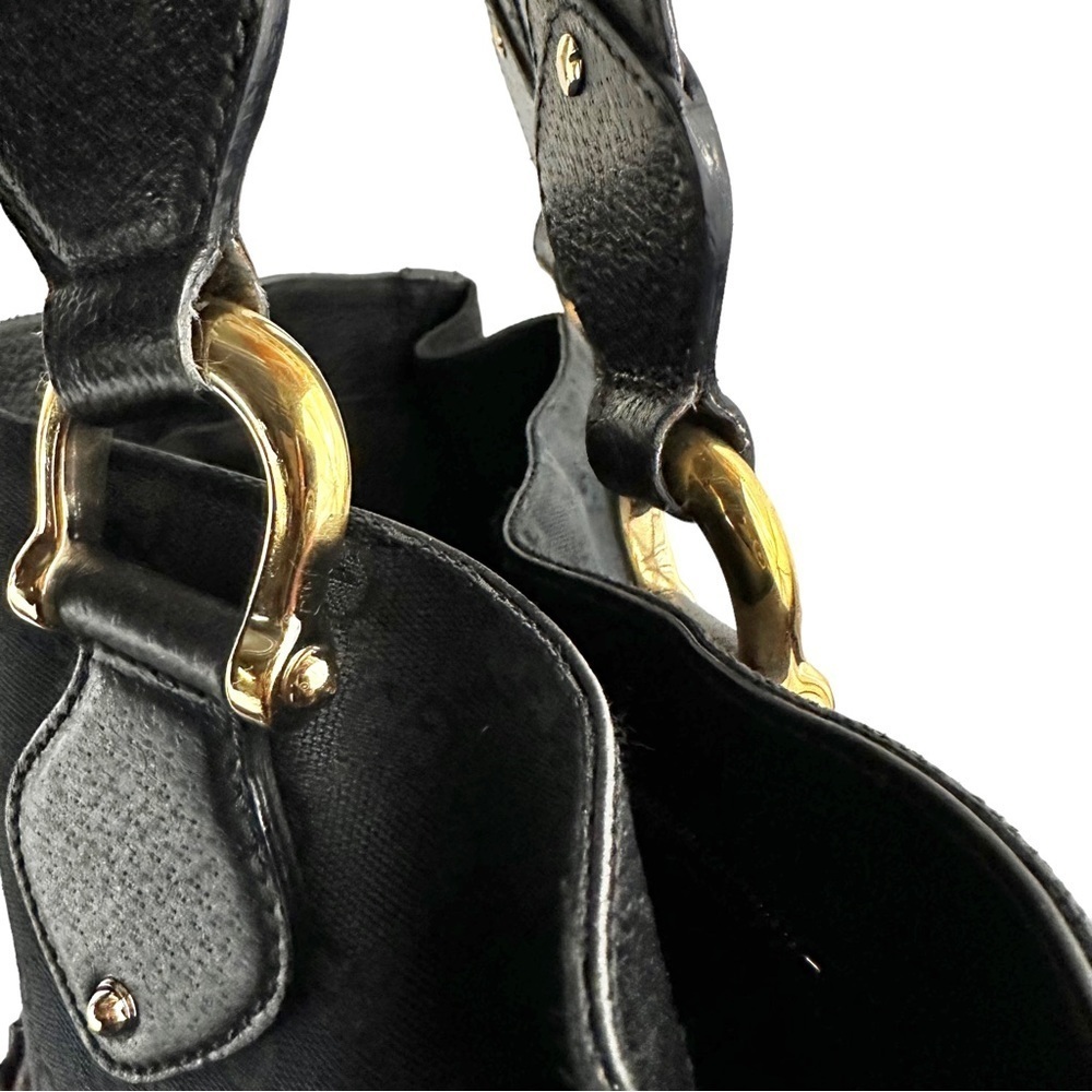 GUCCI oversized signature monogram canvas hobo tote bag - Picture 9 of 16